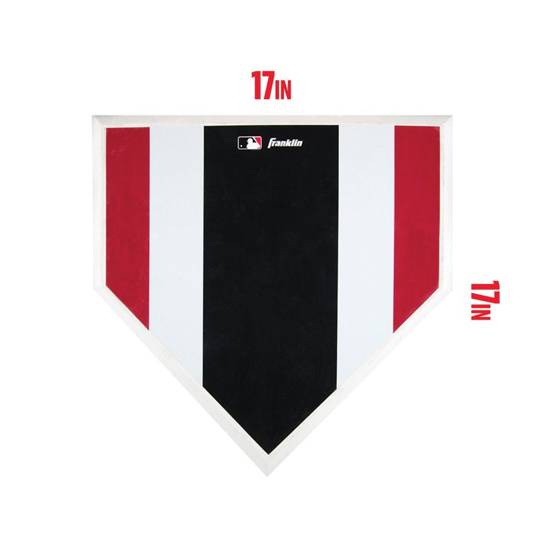 17-Inch Rubber Baseball & Softball Pitching Target with High Visibility Stripes