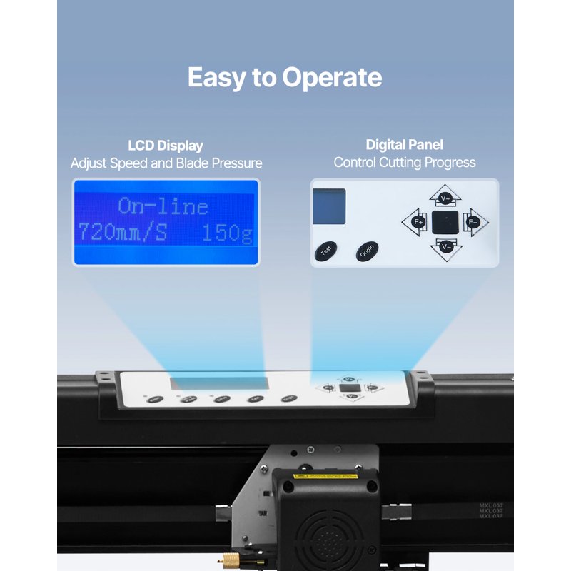 28 Inch Vinyl Cutter Machine with LCD Display & Signmaster Software