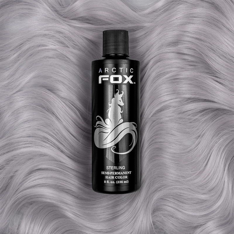 Semi-Permanent Hair Color - Arctic Fox Sterling 4oz, Vibrant & Long-Lasting