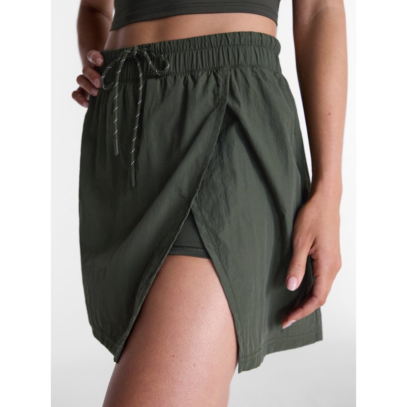 Women's Cargo Ripstop Wrap Skort - Water-Resistant, Built-in Shorts, Multiple Sizes