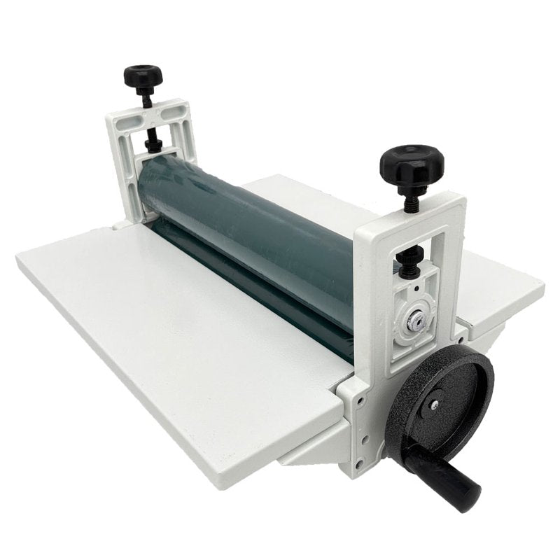 Manual All Metal Frame Cold Roll Laminator 14-inch Width Laminating Machine