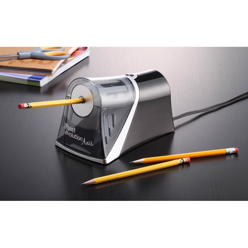 Electric Pencil Sharpener with Auto Stop & Shavings Container - Heavy Duty Office & Classroom Use