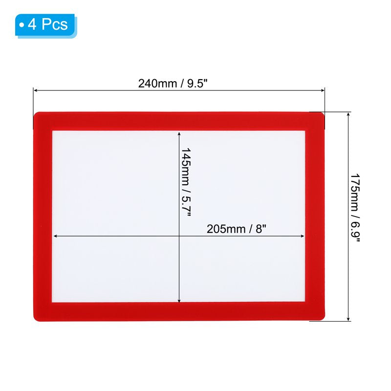 Magnetic Picture Frame Set - Self-Adhesive Refridge Photo Holders for Wall or Surface