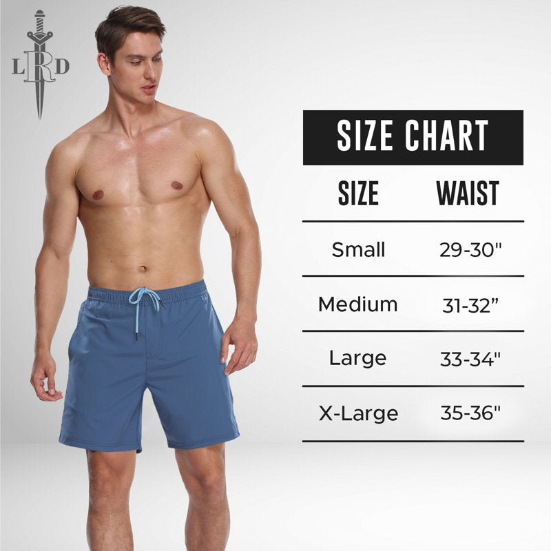 Screamin' Eagle 7-Inch Inseam Athletic Shorts with Compression Liner - XL, 2-in-1 Workout