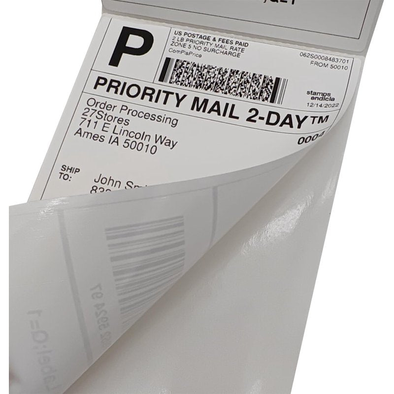 4x6 Shipping Labels - 100x150mm Fanfold Thermal Labels 4000 Pack