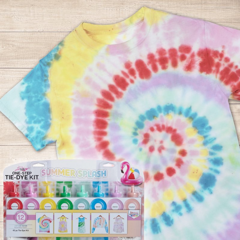 Tie-Dye Kit with 8 Vibrant Colors for Fabric DIY Projects - Summer Splash
