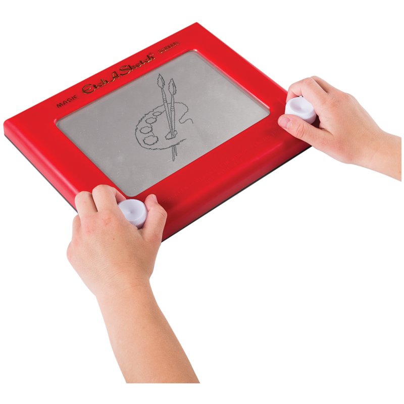 Classic Red Etch A Sketch Drawing Toy for Kids & Adults - Creative Screen Game