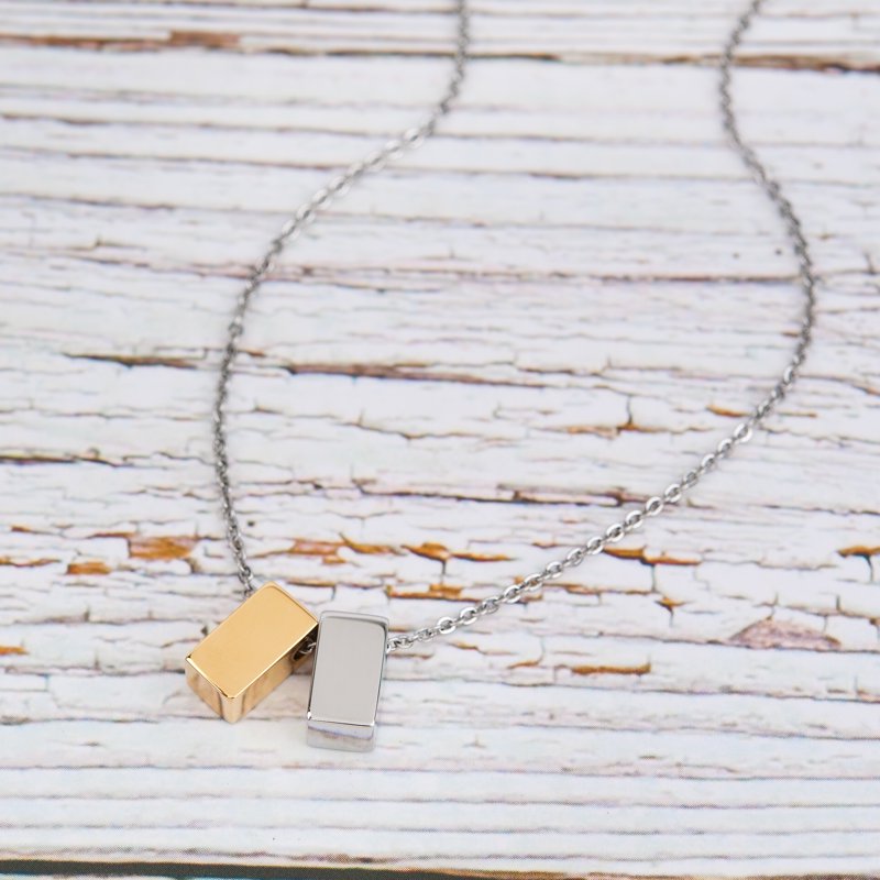 Mother's Day Jewelry Gift Set with Pendant Necklace and Card – Stainless Steel, Multiple Styles & Colors