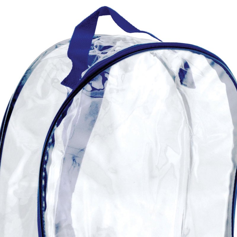 Clear Backpack with Front Pocket - 13x17 Inch Security Bag for School & Events