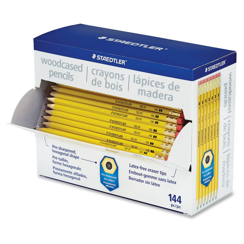 Woodcase Graphite Pencils #2 HB 144-Count Eco-Friendly Office Supplies