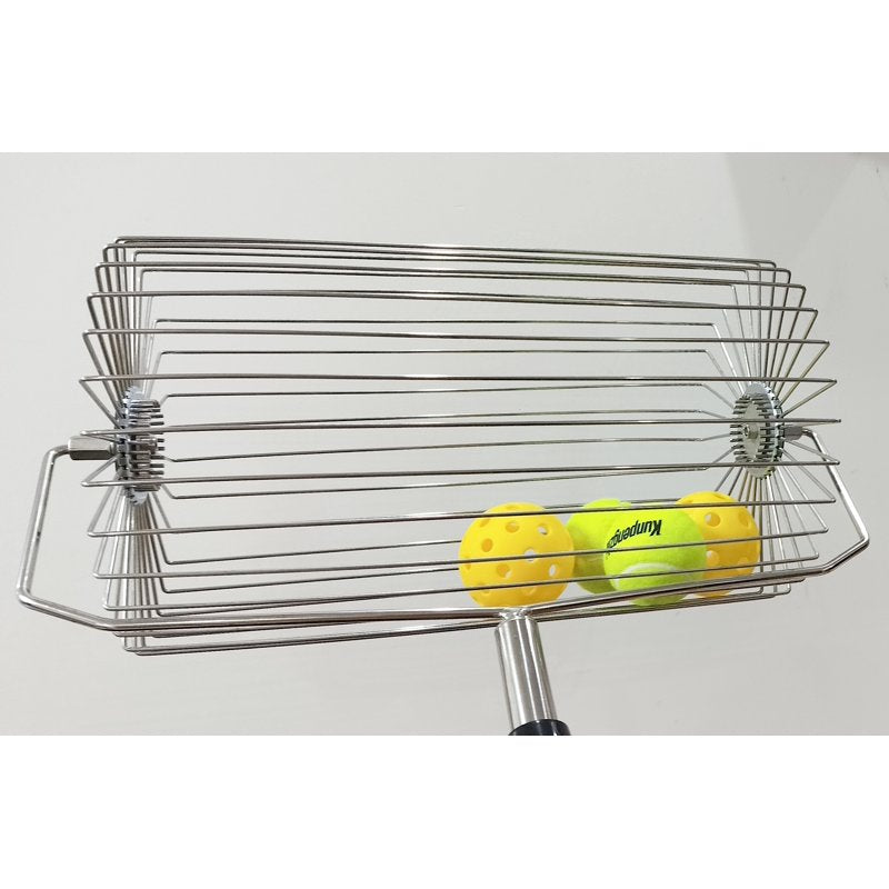 Stainless Steel Ball Picker Roller Retriever – Large-Capacity Tennis & Pickleball Ball Collector
