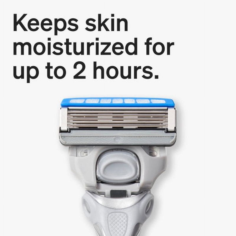 Men's Dry Skin Razor Handle & 17 5-Blade Cartridge Refills - Hydrating Shaving Set