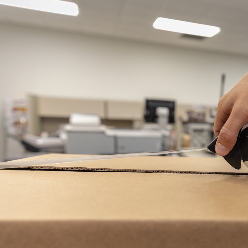 Max Strength Clear Packing Tape with Dispenser - Heavy Duty Shipping & Moving Tape