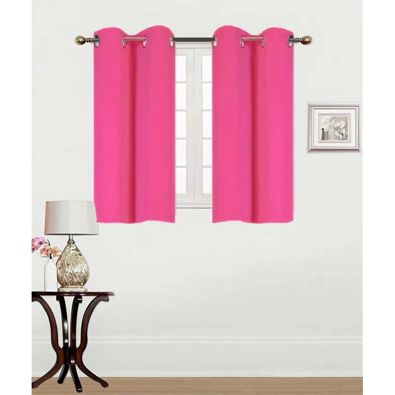 Thermal Blackout Window Curtain Panel - Grommet Top, 28x36 Inches, Multiple Colors