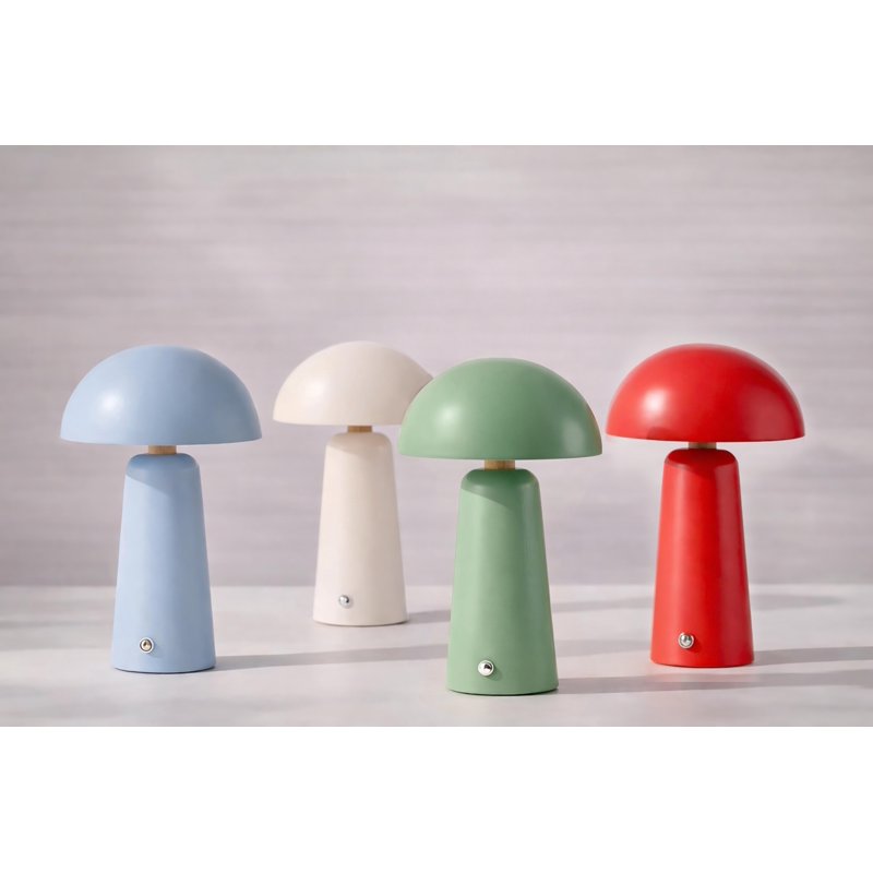 Rechargeable LED Portable Table Lamp with Dimmable Touch Sensor - Modern Indoor Lighting