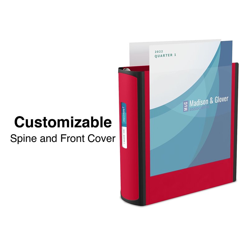 4-Inch 3-Ring View Binder - Eco-Friendly PVC-Free Letter Size Organizer