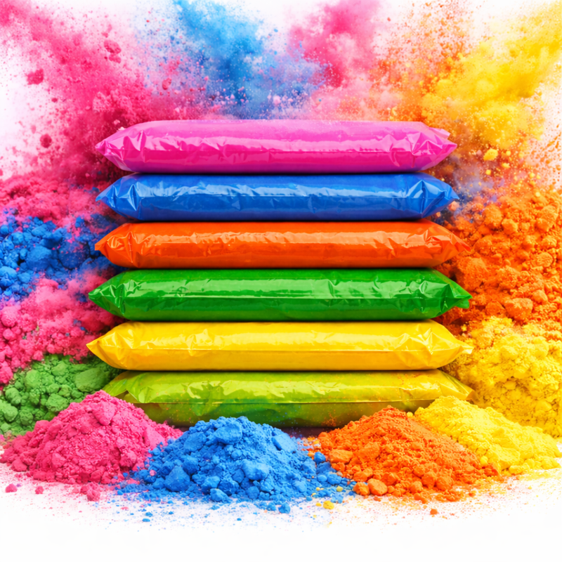 Bulk Holi Color Powder Set for Festivals & Outdoor Events - 24 Pack
