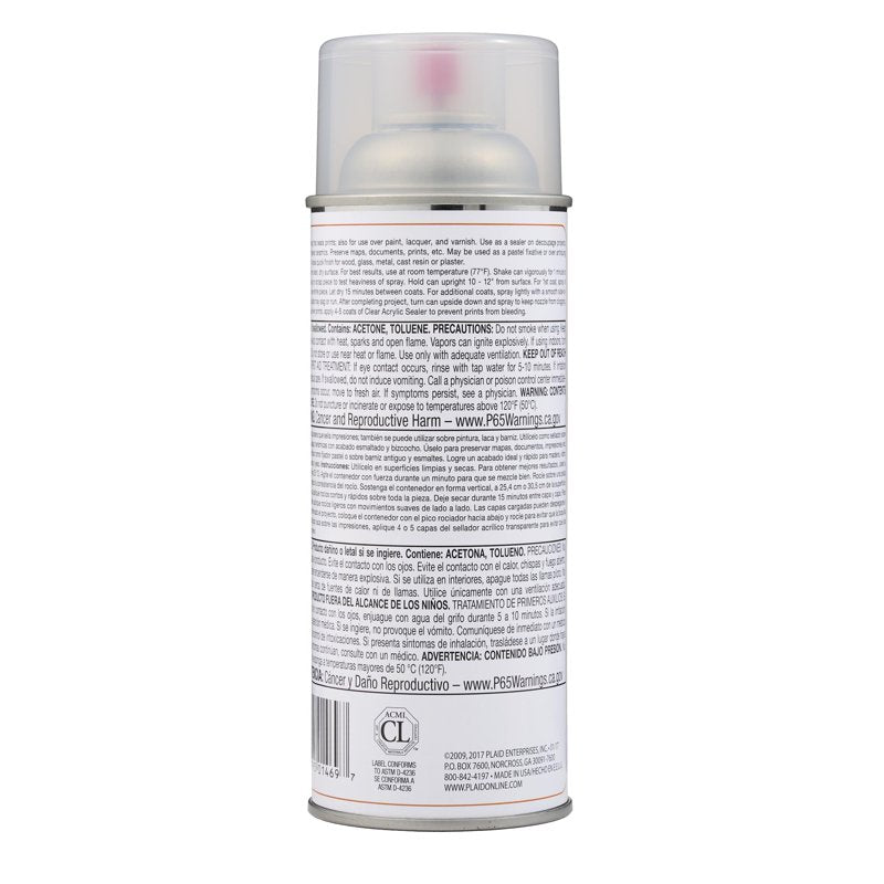 Mod Podge Matte Clear Acrylic Sealer Spray 3 Pack - 12 fl oz Each