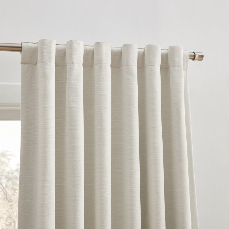 Blackout Linen Curtain Set - 2 Panels, Room Darkening & Insulation