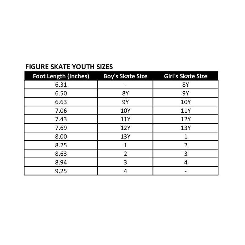 Girls Ice Skates with Supportive Boot and Steel Blade - Youth Recreational Figure Skates