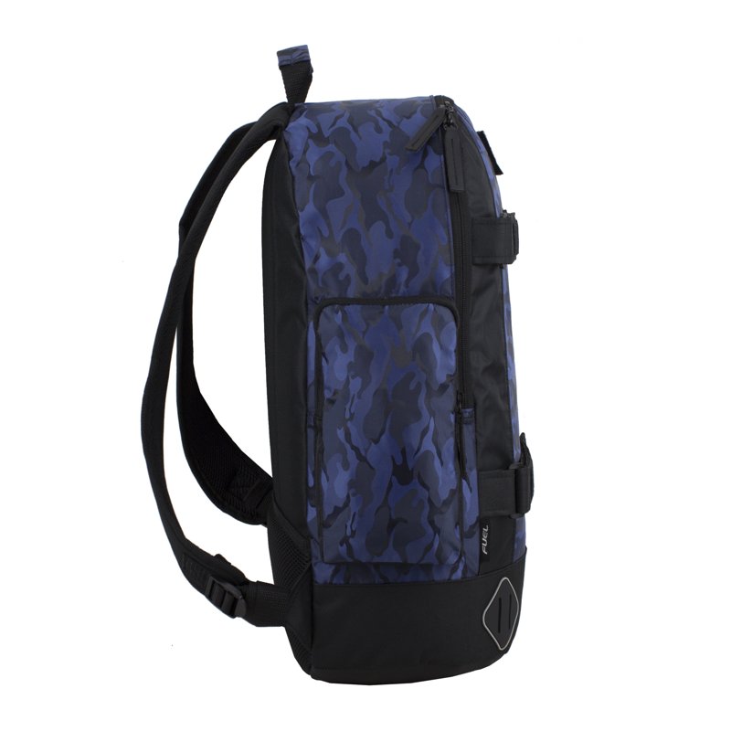 Blue Fuel Unisex Pro Skater Backpack with Adjustable Dual Straps – 15in Tech Sleeve
