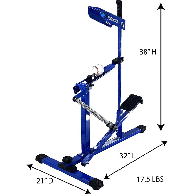 Baseball Pitching Machine - Fast Up to 58 MPH, Portable & Mechanical