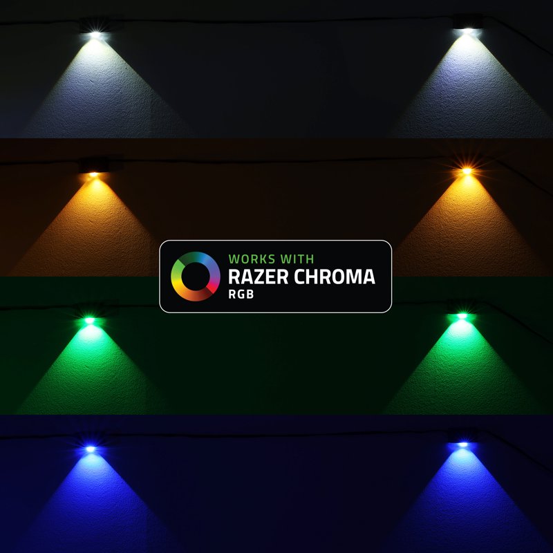 50ft RGBIC+WW Outdoor Deck & Fence LED Lights - Wi-Fi & Voice Control