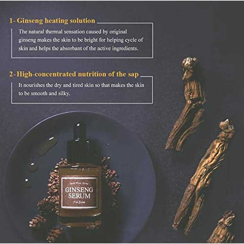 Ginseng Serum for Skin Elasticity & Wrinkle Reduction - 30ml