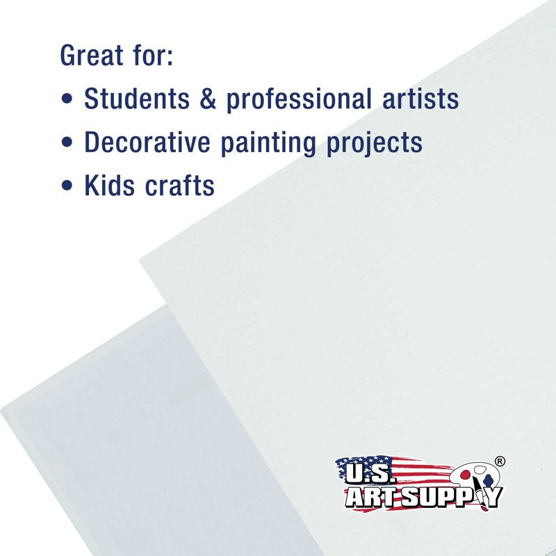 Professional Artist Canvas Panels 8x10 Inch Acid-Free Pack of 12