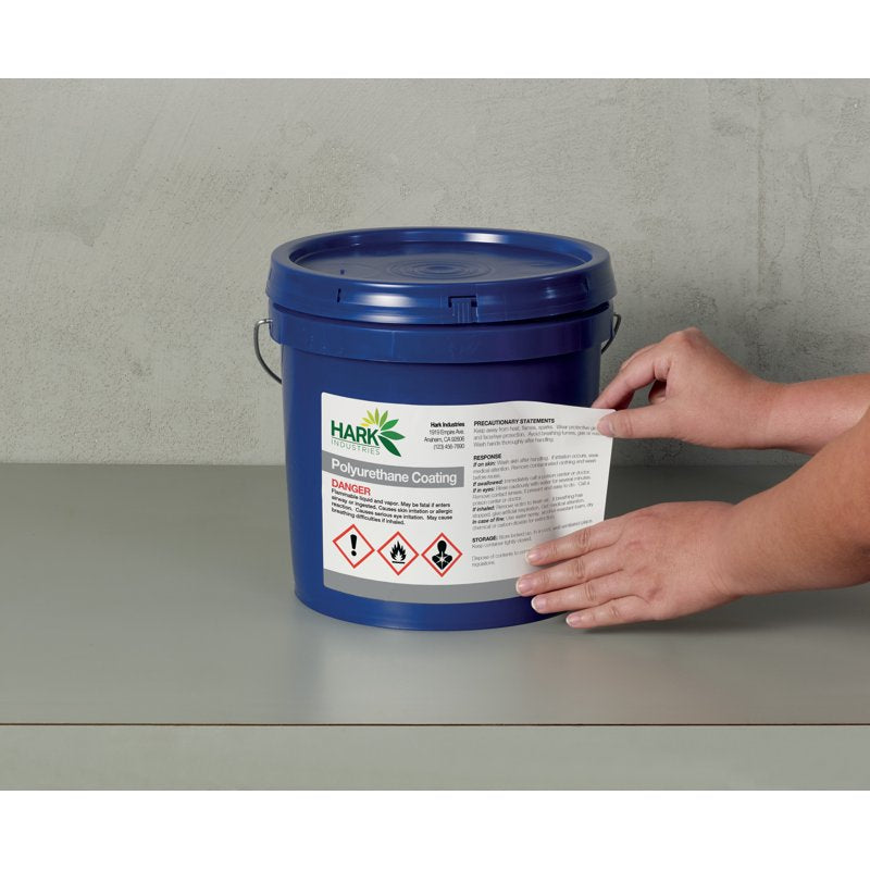 Waterproof GHS Chemical Labels for Pigment Inkjet Printers - 4.8 x 7.8 Inches, 100 Labels