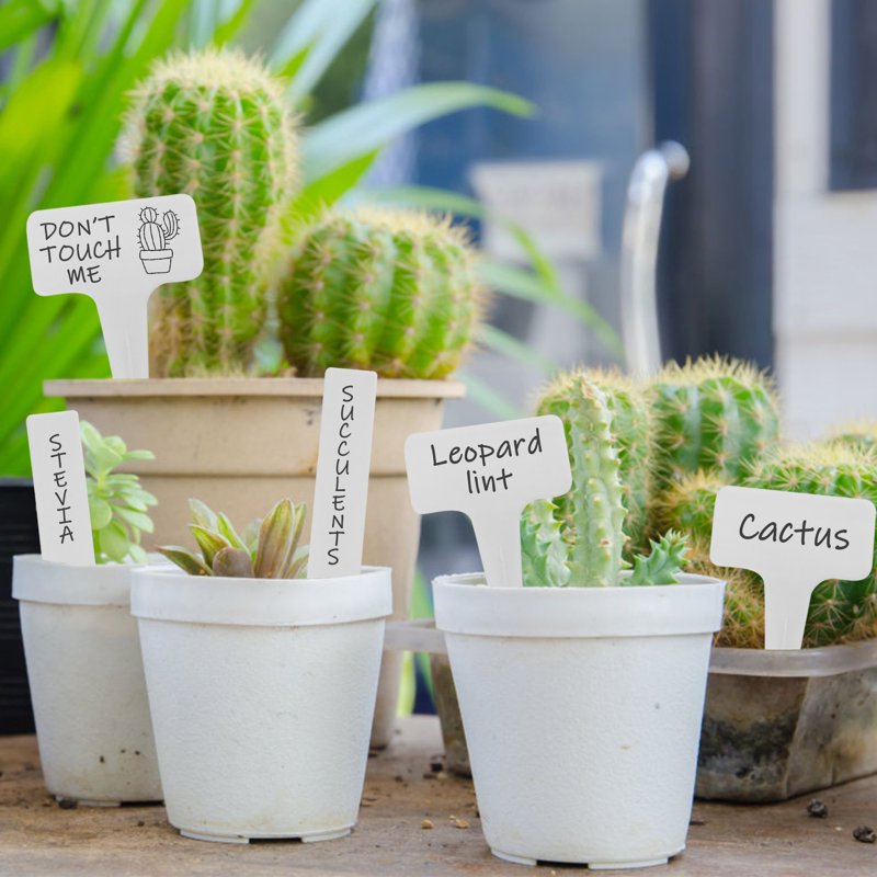 150 Waterproof Garden Plant Labels & Markers with Oil-Based Marker Set
