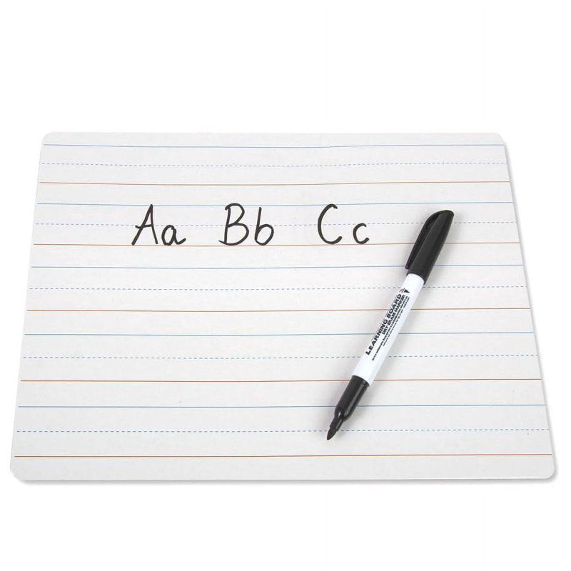 Bulk 100 Pack 9x12 Lined Dry Erase Boards for Classroom & Office
