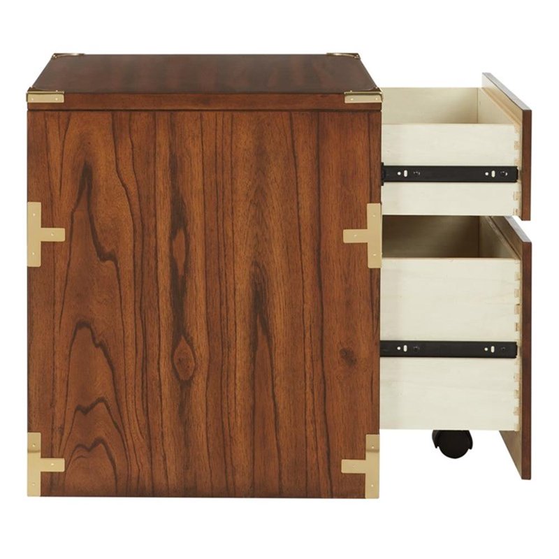 2 Drawer File Cabinet - Office Storage Organizer with Metal Hardware