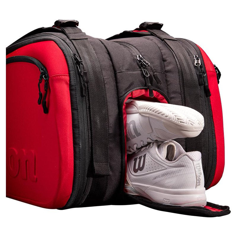 Wilson Super Tour 15-Racquet Tennis Bag with Thermoguard & Ventilated Shoe Pocket