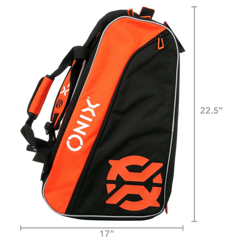 Onix Pro Team Paddle Bag for Pickleball - Orange/Black