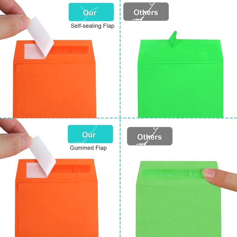 Cash Envelopes 100-Pack for Budgeting & Money Organization - 3.5 x 6.5 Inch