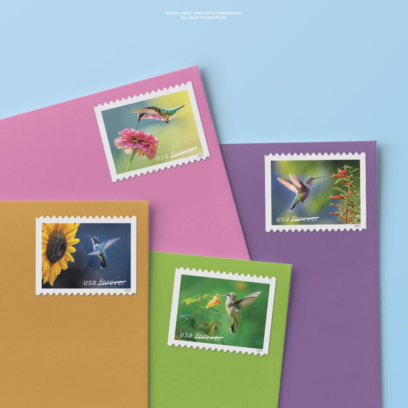 First-Class Mail Forever Postage Stamps - Garden Delights Flora & Fauna 2024