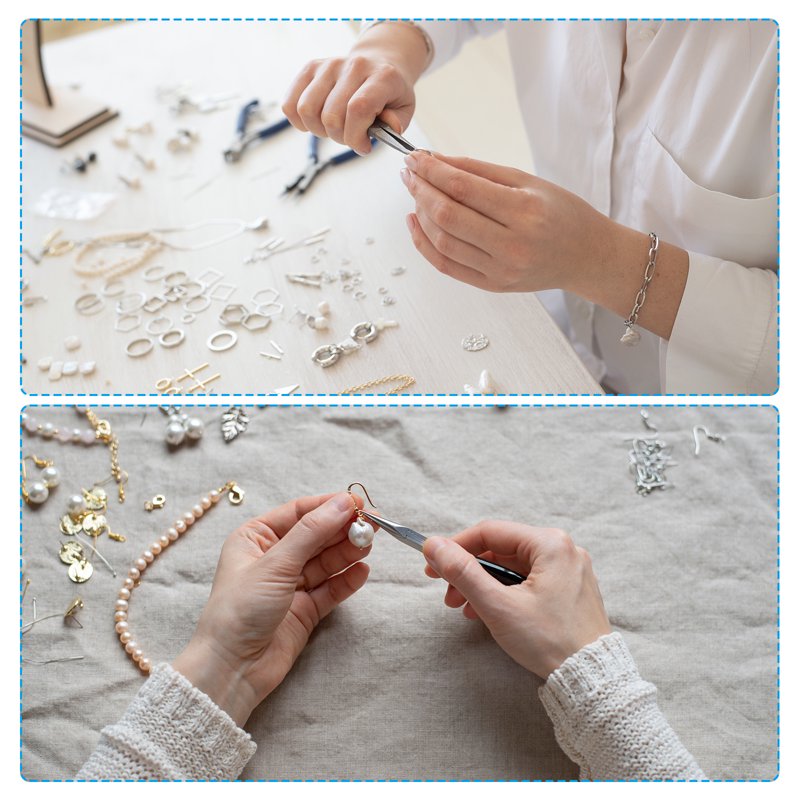 Stainless Steel Eye Pins for Jewelry Making - 200pcs, 22 Gauge, 70mm Length