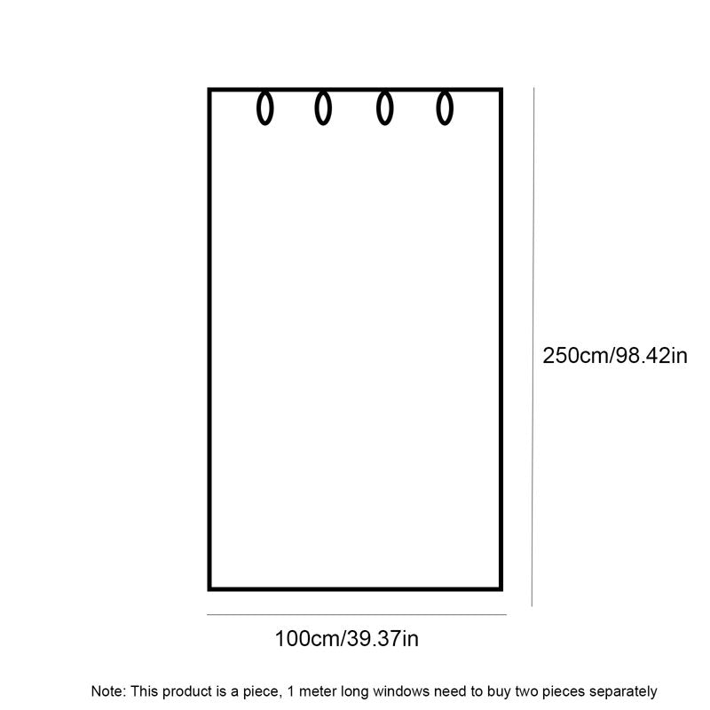 Blackout Thermal Insulated Grommet Curtains for Bedroom & Living Room – Room Darkening 39x98 in