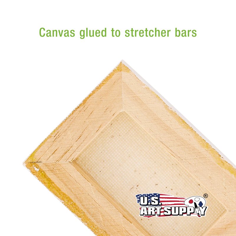 Mini Primed Stretched Canvas Set - 3x4 Inch for Painting & Crafts, 12 Pieces