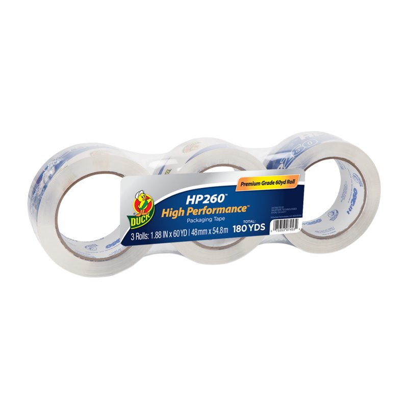 Clear Packing Tape 1.88 in x 60 yd - 3 Pack for Shipping & Moving