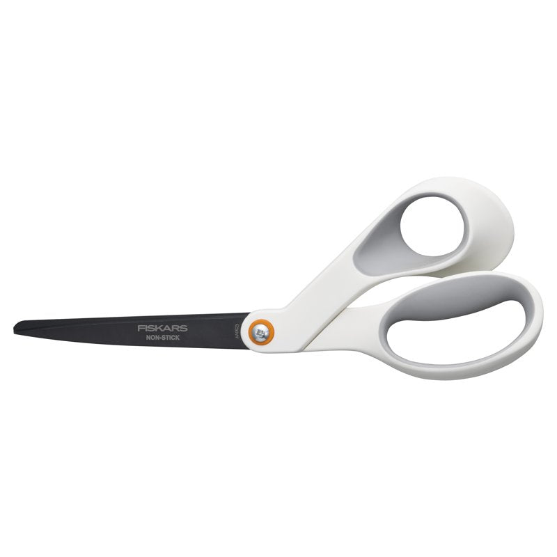 Non-Stick Titanium Scissors with Soft Grip - 8 Inch for Fabric & Adhesives