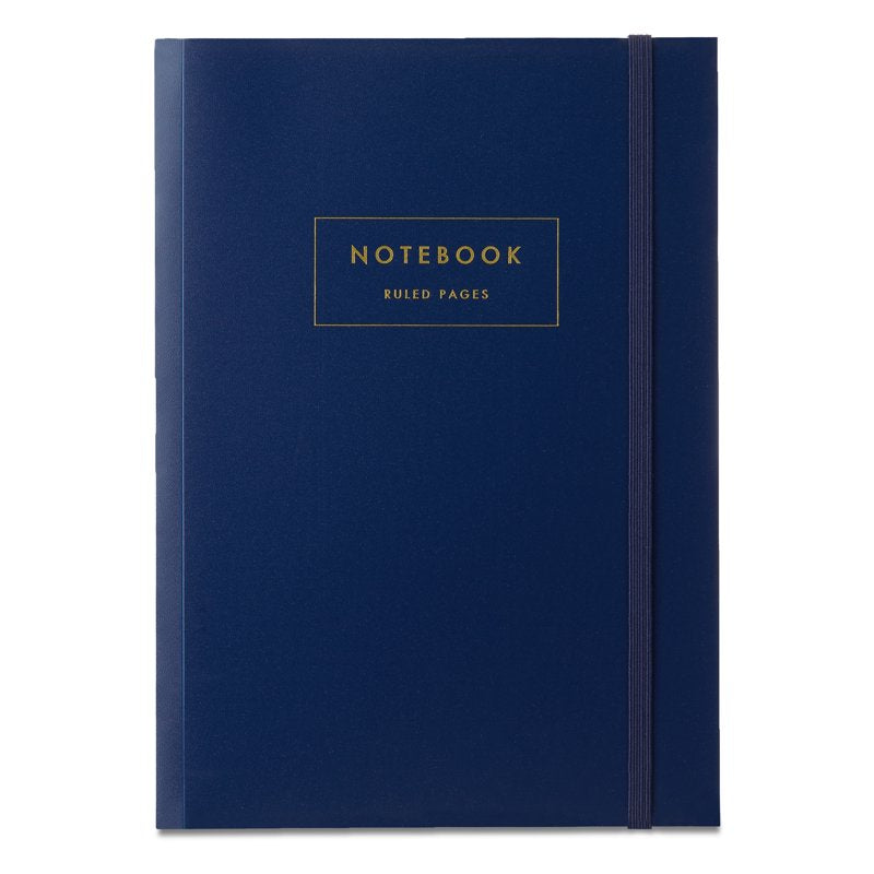 Poly Notebook - Blue, 7 x 9.87 Inch, 80 College-Ruled Pages, Durable Cover