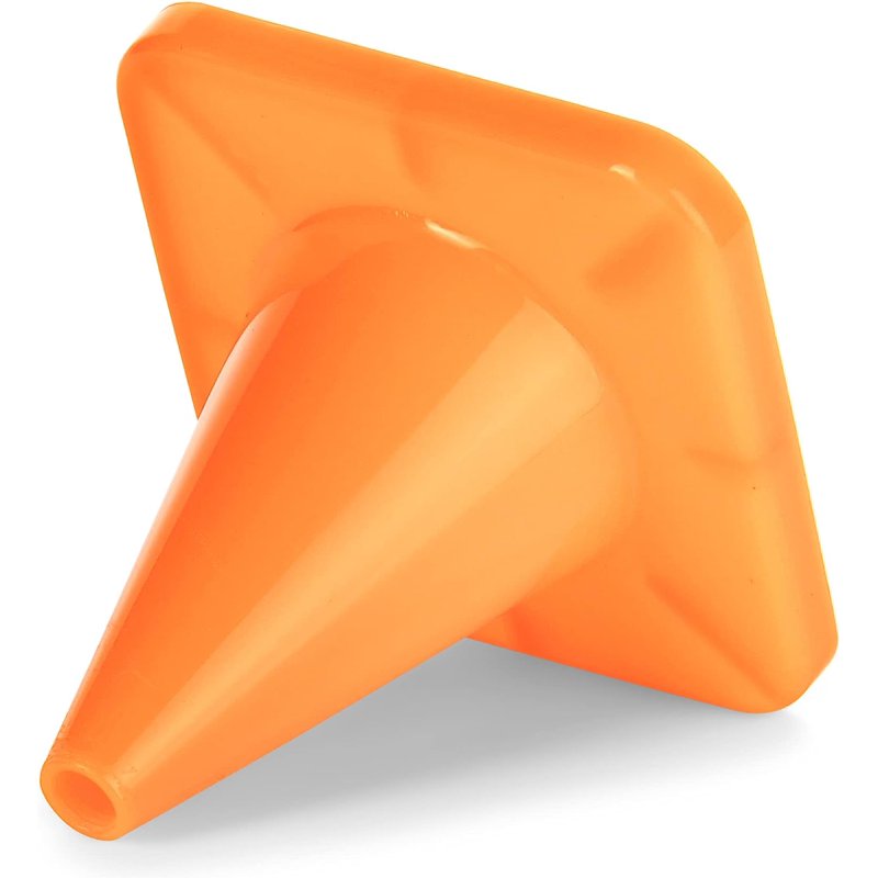 High Visibility Flex Vinyl Cone for Sports, Practice & Events - Orange