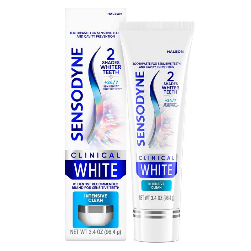Sensodyne Whitening Toothpaste for Sensitive Teeth - 12 Pack, Clinically Proven
