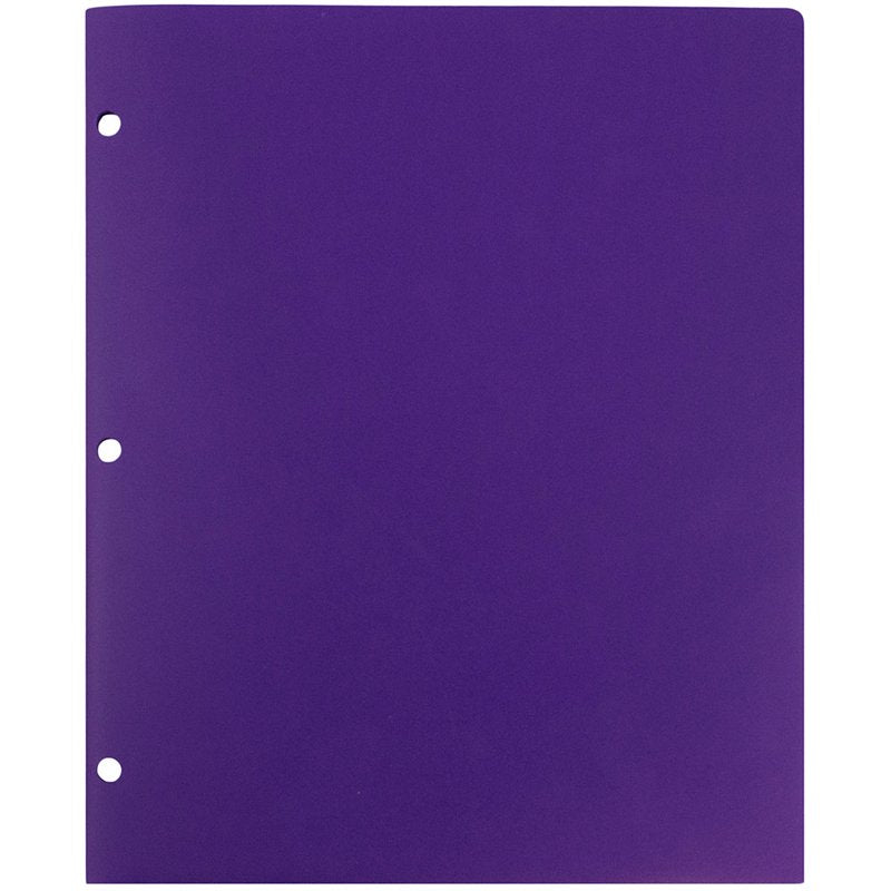 3 Metal Ring Plastic Binders - 1 Inch Clear Office Organizer