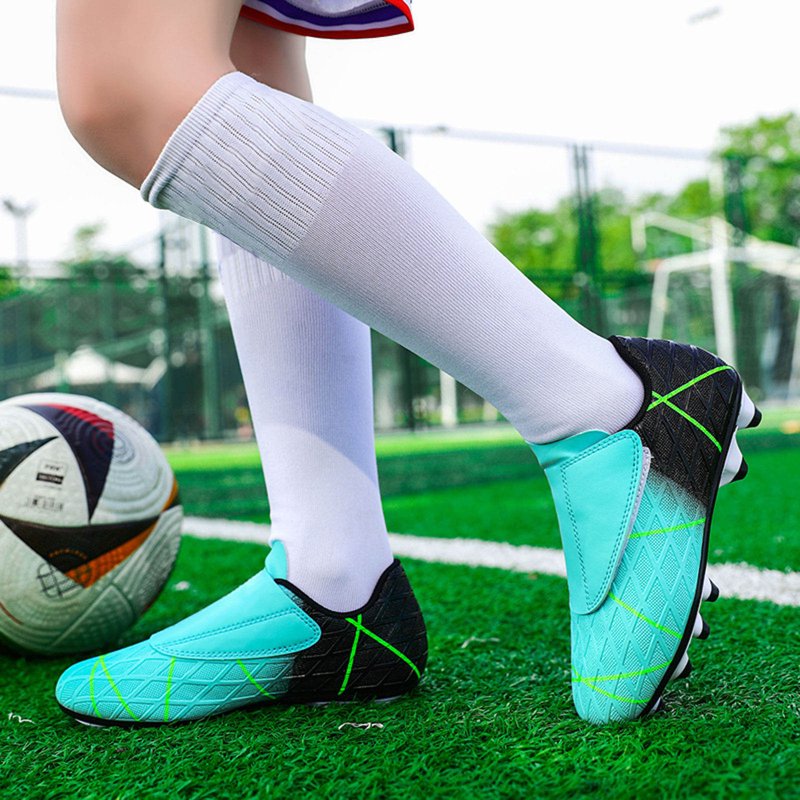 WeeBloom Youth Soccer Cleats - Sky Blue Z15, 1.5 Big Kid