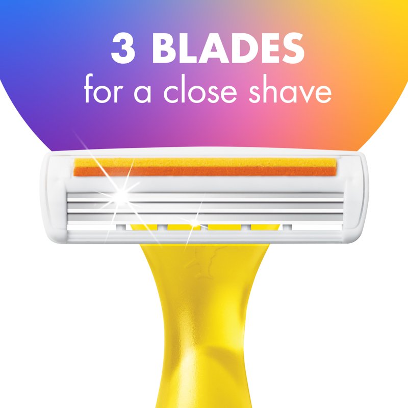 Disposable Women's Razors with Aloe Vera & Vitamin E - 8 Pack