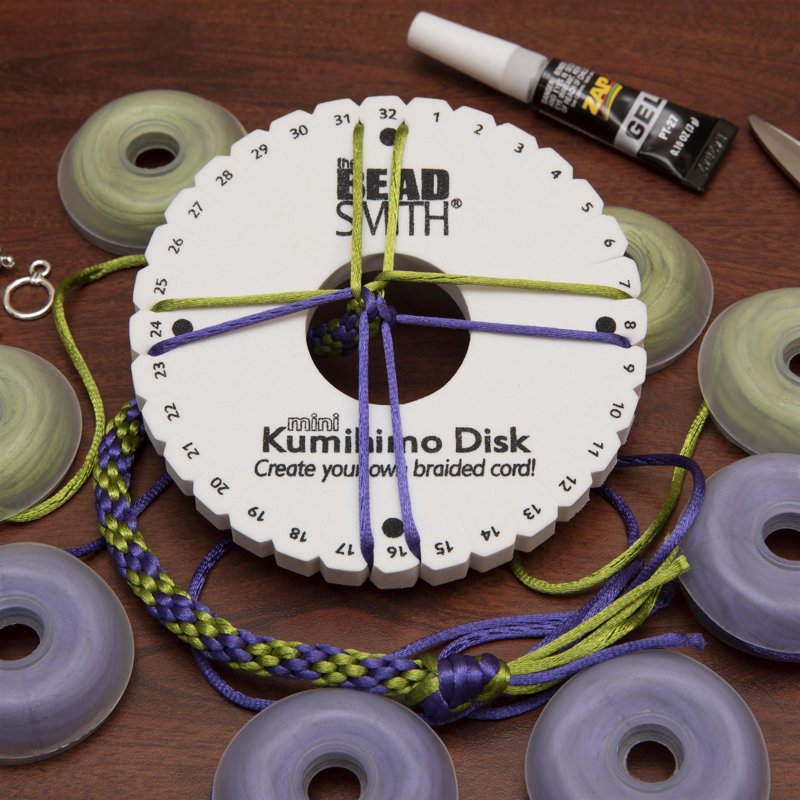 Kumihimo Braiding Disks Set - 4.5 Inch Foam Jewelry Making Tools