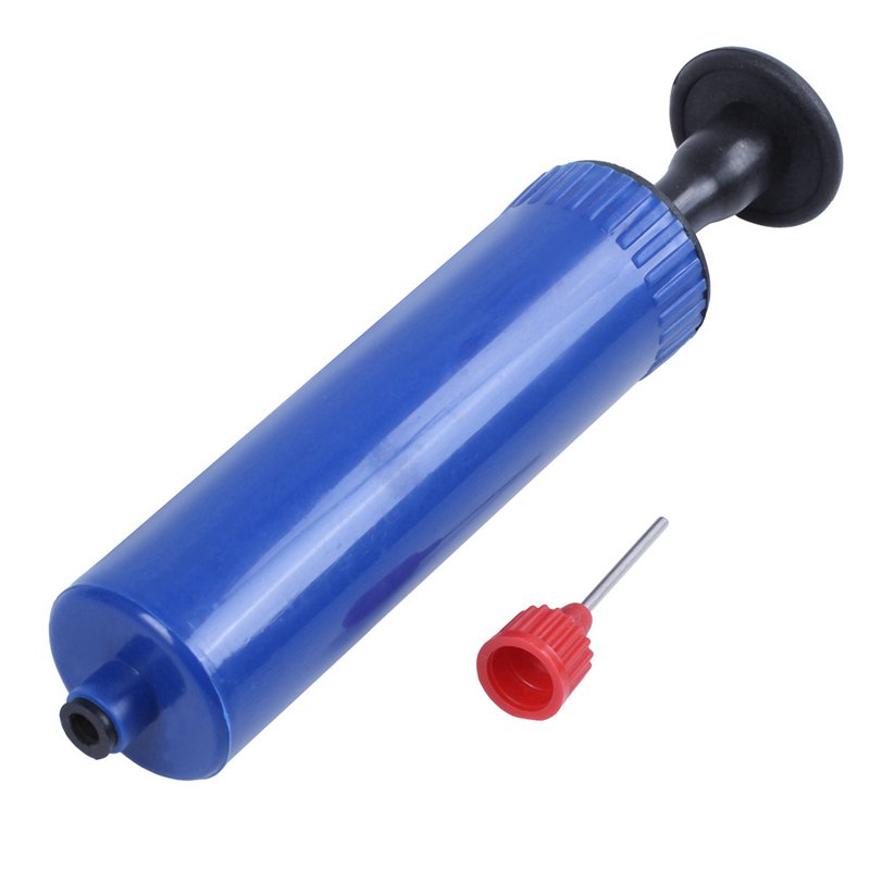 6 Pack Inflatable Hand Air Pump for Soccer Balls with Needle - Blue